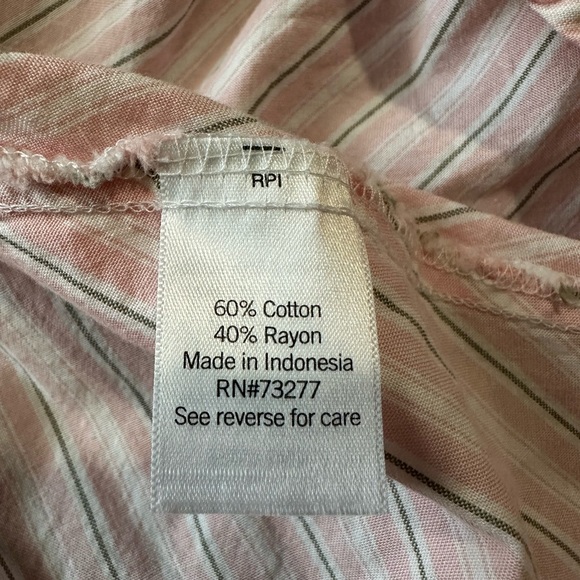 Croft & Barrow Striped Shirt Dress - Size Medium - Picture 4 of 7